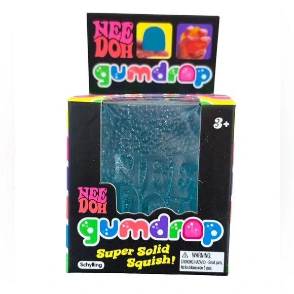 Needoh New Gum Drop Blue Schylling Sensory stress relief - Picture 1 of 7